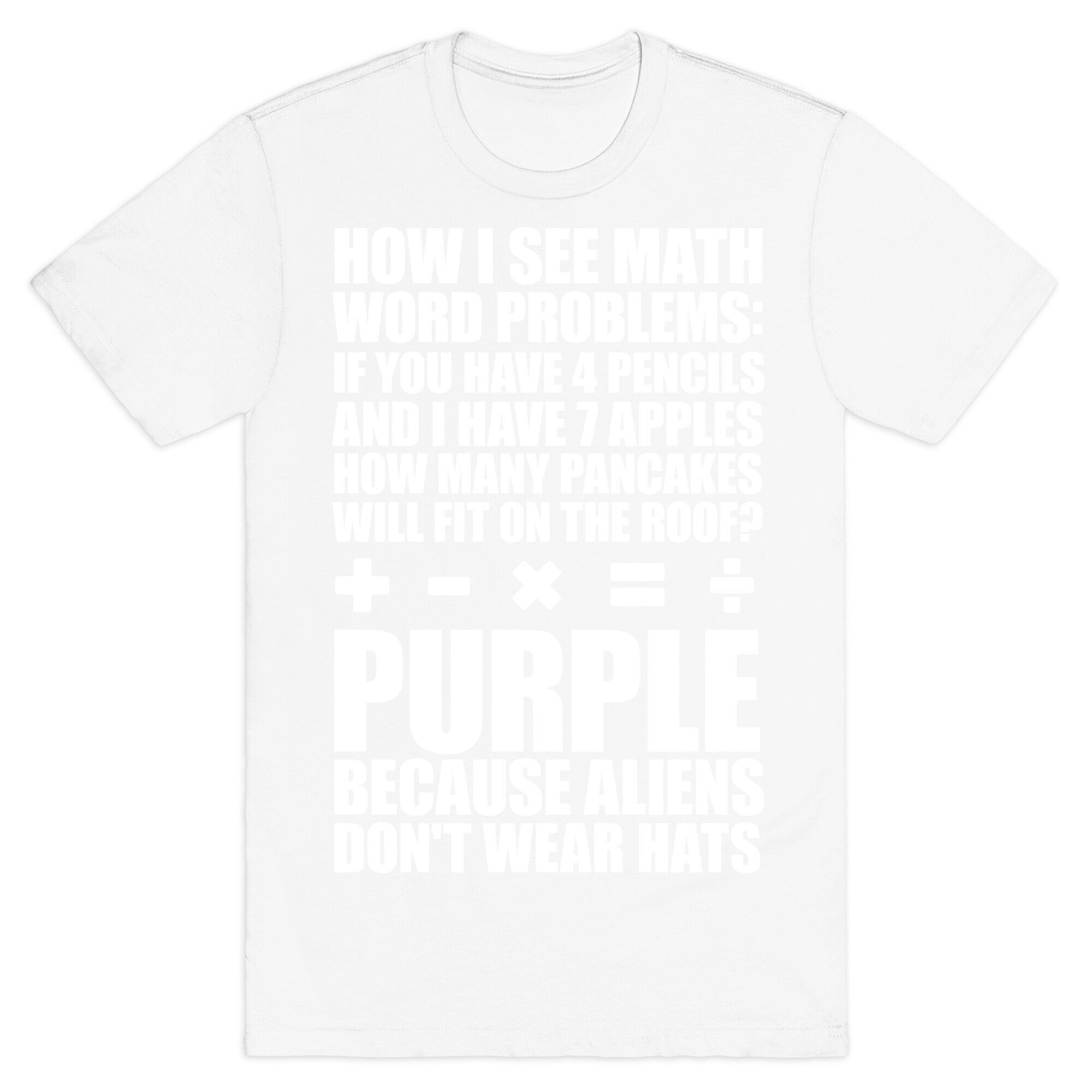 How I See Math Word Problems T-Shirt